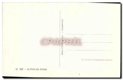 Eze — La Forte des Maures — Uitgever Real-Photo A.P. Strasbourg, n°43 — Achterkant