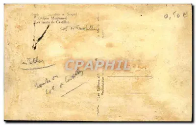 Lacety Castillon — Trasa z Jon do Sospel (Alpes Maritimes) — Les Éditions d'Art — Rewers