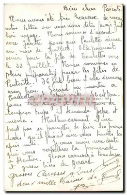 Balzi Rossi — granica włoska między Grimaldi a Vintimiglia — B.E.F. nr 12 074 — Rewers