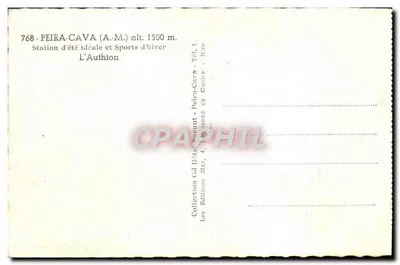 Peïra-Cava (A.M.) — Idealna stacja letnia i zimowe sporty — L'Authion — Rewers