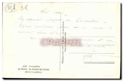 Pałac — Galeria Szykowana — Wydawnictwo Sztuki 'LYS' Versailles — Rewers