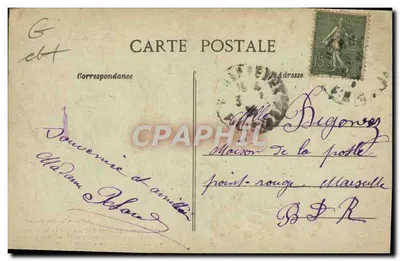 La Chantense'nin Kendi Otomobiline Bindirilmesi — Popüler Breton Tipi — VILLARD Koleksiyonu, Quimper — Arka yüz