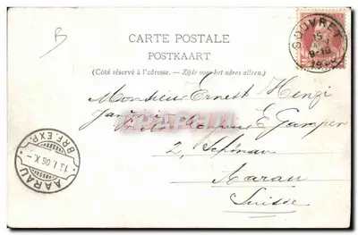 Lattaiola Fiorentina e Agente — scena di strada con cane — editore V.E.R. n°14 — Verso