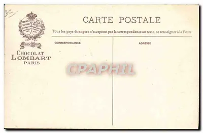 Marcha Nacional Belga — Chocolate Lombart — editor Chocolate Lombart Paris — Verso