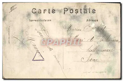 Louvières — Rue des Pénitents — więzienie i Sąd Najwyższy — Wydawnictwo Barbier, Louvières — Rewers