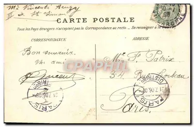 Toulouse — As Prisões de Saint-Michel — Planceau, n°19 — Verso