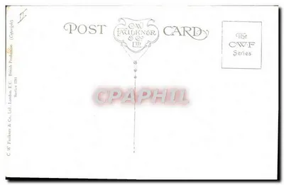 Morski chłopiec — humorystyczna ilustracja — C.W. Faulkner & Co. Ltd. Series 1231 — Rewers