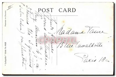 Enfants soldat et infirmière — avion — éditeur Lafayelle, série No 042 — Verso
