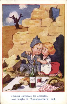 Miłościowi dzieci — scena wiejska — Lafayettte, seria nr 024