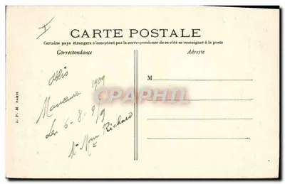Castelo de ESCLIMONT (E.&L.) — La Laiterie — Edit. Lebert, Gallardon — Verso