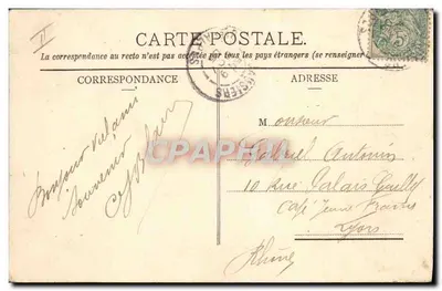 Cartolina d'epoca Cartolina d'epoca Sport invernale Sci Divertimento alpino Una partita di slittino — Verso
