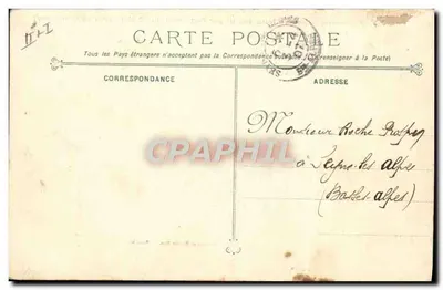 Cruiser de Esquadra Iéna destruído pela explosão em 12 de Março de 1907 (200 vítimas) — Fototipia Maroux Bar, Toulon — Verso