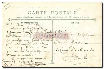 Cuirassé d'Escadre Jéna zniszczony w wybuchu 12 marca 1907 (200 ofiar) — Phototypie Marius-Bar — Toulouse — Rewers