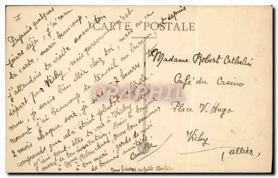Montluçon — Teatr — Plandet, depozytariusz, Montluçon — Rewers