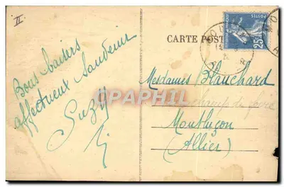 Moulins — Il Teatro — Edit. Au Persan, n° 319 — Verso