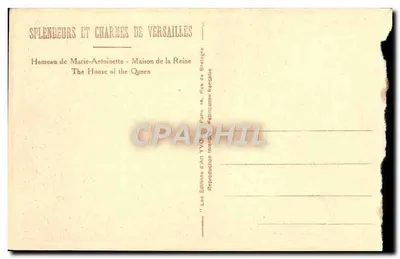 Hameau de Marie-Antoinette — Maison de la Reine — Éditions d'Art Yvion — Verso