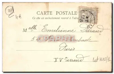 Versailles — Le Palais — L'Orangerie — B.F. Paris — Verso