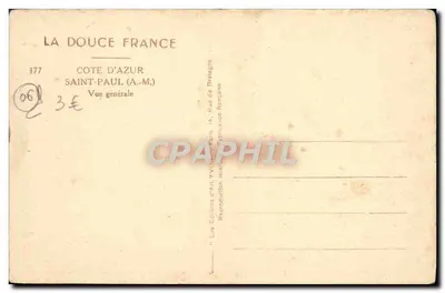 Saint-Paul (A.M.) — Ogólny widok — La Douce France, nr 377 — Rewers