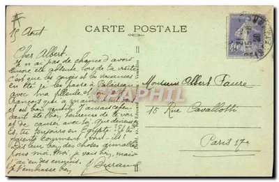Melun - A Catedral de Nossa Senhora e a Casa Central — editor desconhecido, n°4 — Verso