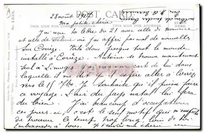 Soldado e mulher na estação — editor Donald & Gill, n° 1538 — Verso