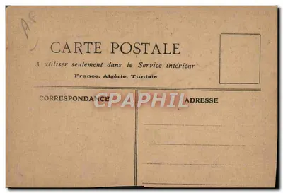 Kleine beroepen op de straat — Café — tekening van R. Roux — Achterkant