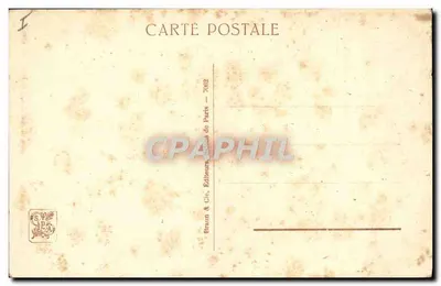 Pamiątka z regat — Wydawca Braun & Cie, Paryż — nr 7062 — Rewers