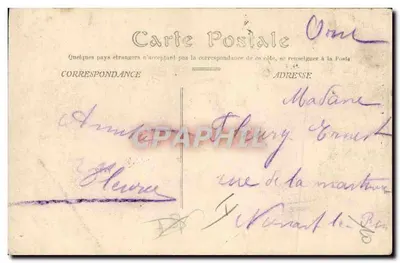 Rochefort-s-Mer — Casa de Quartel do 3º Regimento de Infantaria Colonial — N.G. 18 — Verso