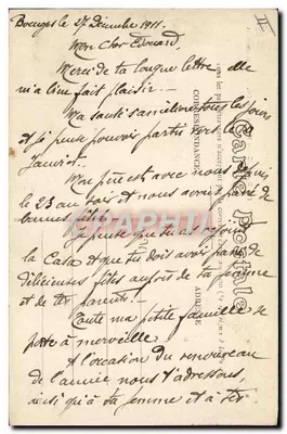 Bourges — Ospedale Militare — Il Casernamento — Editore E M B, n° 148 — Verso