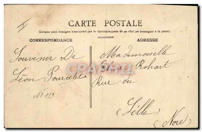 Soldado del 5° Batallón de Artillería de Fortificación en Verdún — Ch. Voisinet, Depositado — Reverso
