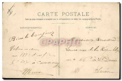 Le Caserne d'Infanterie — Commercy — Thénnot, libraio — Verso