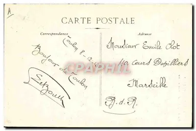 Navio de guerra francês — Peça 306 — Edição Châtenet-d'Arrix — Verso