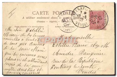 NANTES — Grand-Théâtre i ulica Crébillon — Fototypia Dugas, Nantes, nr 112 — Rewers