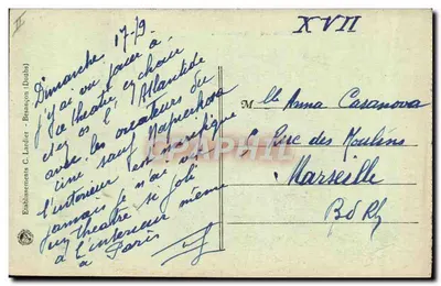 NANCY — Teatro Municipale — C.-L-B, n°32 — Verso