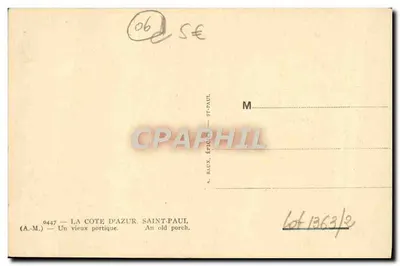 Saint-Paul — Starożytne portyki — A. Baux, Sklepikarz — Rewers