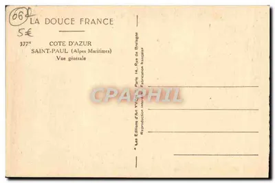 Saint-Paul — Ogólny widok — La Douce France, nr 377N — Rewers