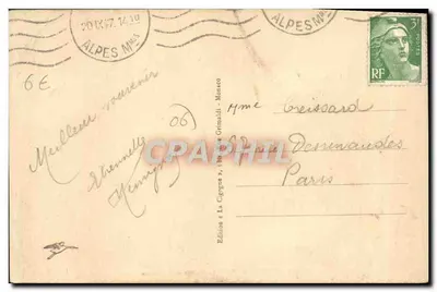 Roquebrune - Wioska i Zamek — Wydawnictwo La Cigogne, n° 339 — Rewers