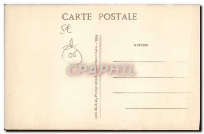 VISTAÉRO, wybudowany na dawnym granicy rzymskiej, widziany z Grande-Corniche — Côte-d'Azur — Louis Mathieu, Monte-Carlo, n°3515 — Rewers