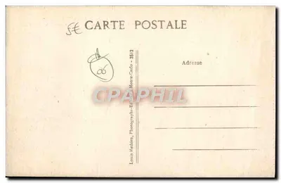 Côte-d'Azur — Roquebrune, Cap-Martin, Menton i Włochy z widoku z Vistaéro — Louis Mathien, Monte-Carlo — Rewers