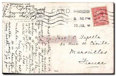 Soldados Aliados — Entente Cordiale — editor Mick King Henry's R.S. (n° 602) — Verso