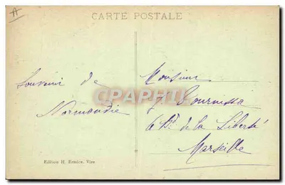 A Colheita de Maçãs — Notre Normandie — Édition H. Ermice, Vire — Verso
