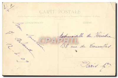 Inverno na Savóia — Paisagem após uma queda de neve com raquetas — Grimal, Chambéry, n° 964 — Verso