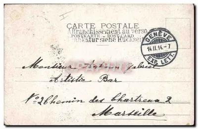 Partie de Ski dans les Alpes — éditeur C.P.N. 9054 — Série 101 — Verso