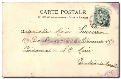 Zwei Frauen in einer Skulpturen-Szene — M. Girais — Verlag S.I.E. Paris — Rückseite
