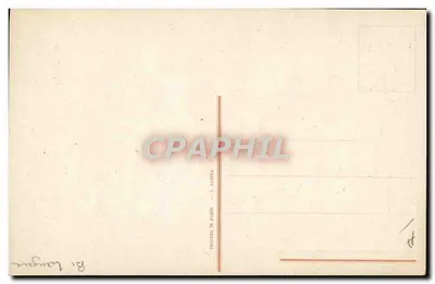 Criança em uniforme americano e menina pequena — carta de Natal — edição Ri. Langue, n° 2676 — Verso