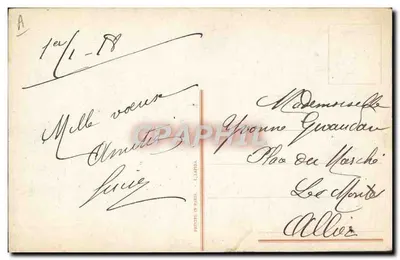 Crianças dançando — soldado americano e menina — editor R.ight, n° 2678 — Verso