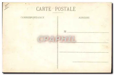 Cherbourg — Contratorpedero en tiempo tormentoso — Colección F. C. Cherbourg — Reverso