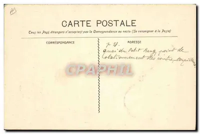 Marinha Francesa - Torpedeiros no pequeno rang — Guénde fot. Marselha — Verso