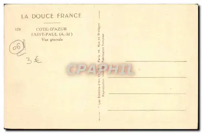 Saint-Paul (A.-M.) — Widok ogólny — La Douce France, nr 378 — Rewers