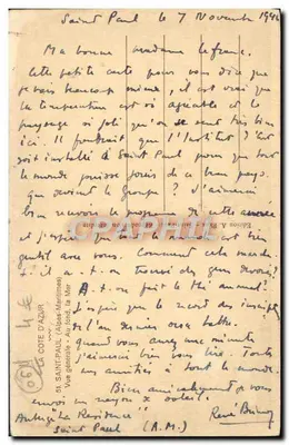 Saint-Paul - Vista geral - Edição A. Baux — Verso
