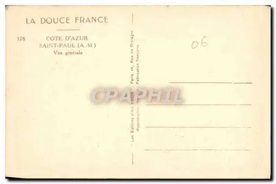 Saint-Paul (A.M.) — Vue générale — La Douce France, n°378 — Rewers